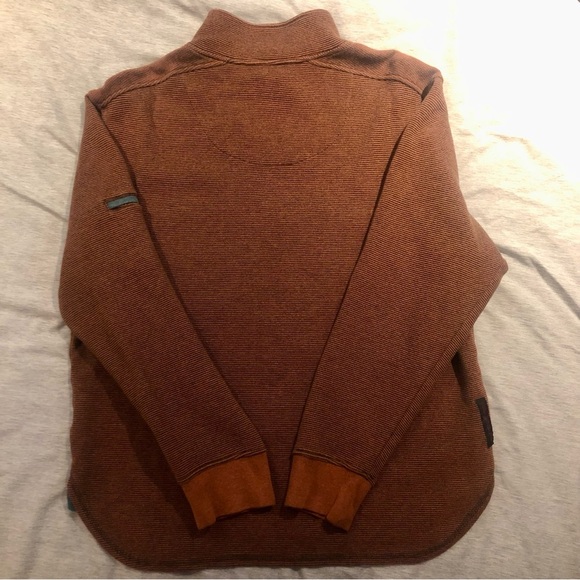 Robert graham rusty brown 1/4 zip sweater sz medium - Picture 2 of 3